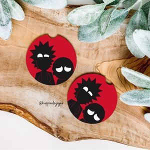 Rick & Morty Coaster Set  | Car Accessories